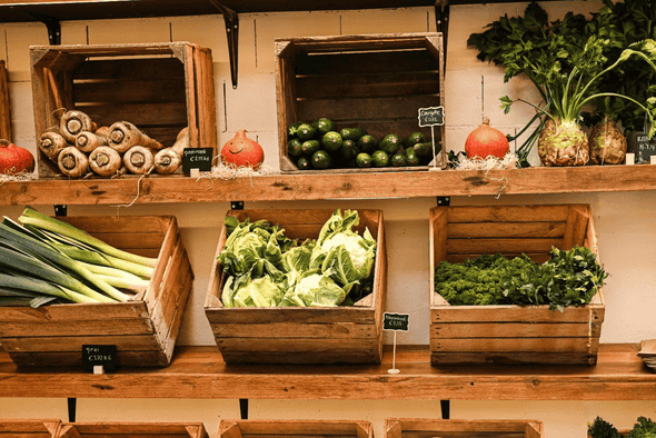 Barbekoe boerderijwinkel groente